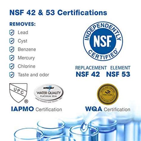 nsf water treatment certification